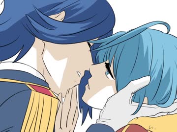 【腐向けメギド】執事姫でキス唾【手描き】