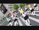 【MMD】GUMI with セーラー服軍団が交差点を占拠してモザイクロールを‥‥