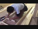 リフォーム現場でプロの大工による階段梯子の作り方の紹介！