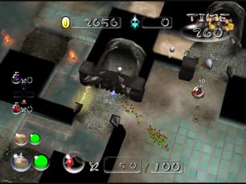 [TAS]ピクミン２　倍々ゲームの穴　33062点(残時222 タマゴムシ40)