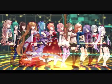 【アイドル部MMD】アイドル部12人でドーナツホール