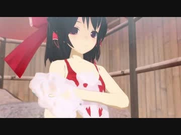 風呂に入る巫女（再）