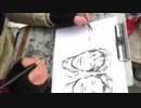 IQ欲しくて無料似顔絵1月1日B　場所はアメリカ村の三角公園