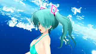 【初音ミク】水着らぶさんで「極楽浄土」【MMD】カバーver 1080p