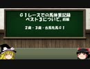 『ゆっくり解説』　G1での馬体重勝利記録ベスト3について　前編