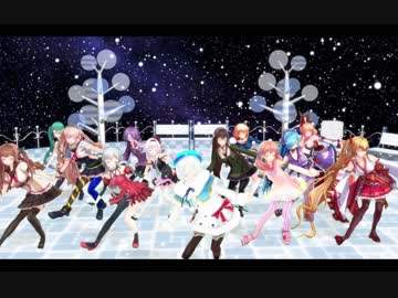 [MMD]シロちゃんとアイドル部で好き！雪！本気マジック[.LIVE]