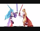 【MMD】棒で遊ぶヤマトイオリと金剛いろは【アイドル部】