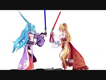 【MMD】棒で遊ぶヤマトイオリと金剛いろは【アイドル部】