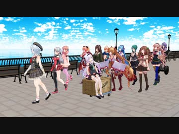 【MMD】シロちゃんとアイドル部全員のCheerS【.LIVE】