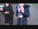 Forfar Loch Rhianna and Abbi Eating All The Swans Food