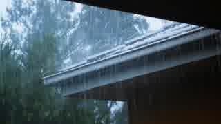 【癒し】雨粒が屋根に当たる音（睡眠用BGM・作業用BGM・ASMR）