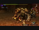 【テスト投稿】mhxx 集会所イベントクエスト 溶岩塊の季節 ウラガンキン２頭連続狩猟戦 裸ハンマーぼっち縛り２／２
