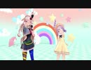 【MMD】チームもっちもこ（もこ田めめめ、もちひよこ）でカラフル×メロディ