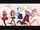 【アイドル部MMD】GlassBeadをアイドル部Blueチームとシロちゃんで