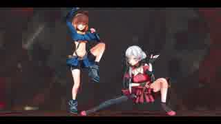 【アイドル部MMD】夜桜たま、牛巻りこでいーあるふぁんくらぶ