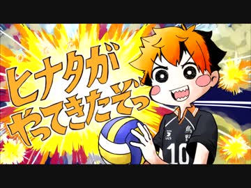 【手描きHQ!!】ヒナタがやってきたぞっ【再投稿】