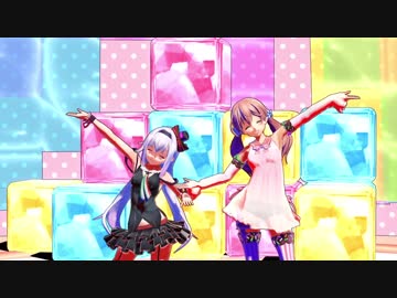 【アイドル部MMD】カルロ・ピノと北上双葉で「ビバハピ」