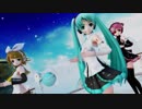 【MMD】らぶ式ミク・リン・テト【 好き！雪！本気マジック 】ray-mmdで撮影してみました