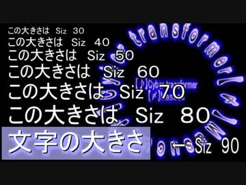 もっと【Aviutl】ー文字の大きさ