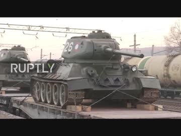 ラオスがT-34戦車30両をロシアに返還