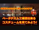 DOA6オンラインベータテストにて、コスチューム確認してみた。