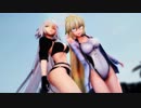 【Fate/MMD】W水着ジャンヌで『WAVE』【1080P】