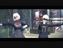 【MMDNieR】 2B,9Sのダンスダンスデカダンス