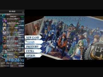 [RTA]英雄伝説 碧の軌跡 6:10:26 part2/2[無編集]