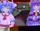 【東方MMD】レミリアとパチュリー霧雨ラーメンを人里で食べ歩き