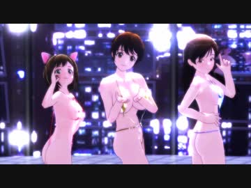 [MMD]『アンデッドエネミー』雫・美波・みく スリングショット
