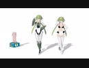 【MMD】モデルテストでPiNK CAT【メイドロボさん&水着ver】