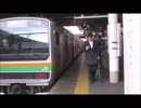 上野駅 上野東京ラインと山手線 女性車掌さん ぶどうぱんのお店   Ueno Tokyo line Yamanote Line  Female conductor store raisin bread