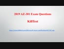 Most Updated AZ-301 Microsoft Azure Exam Questions - Killtest