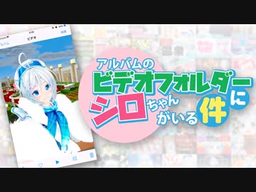 【アルバムのビデオフォルダーにシロちゃんがいる件】