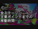 【Splatoon2】全ステージ主要ポイントまでの移動時間を計測してみた