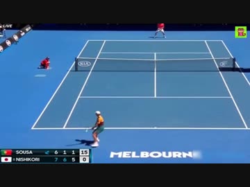 【全豪オープン】 錦織圭 vs J.ソウザ  ベスト16進出決定！ 【ラウンド32】