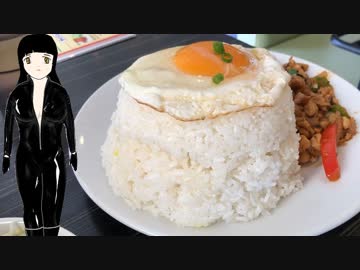 ガパオライス鬼盛(西台のダリマ)／激安天丼(蓮根の銀杏)