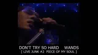 DON'T TRY SO HARD　WANDS 【 LIVE-JUNK#2 】