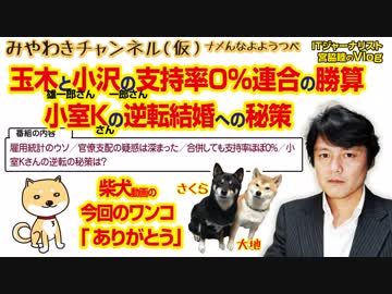玉木さん小沢さんの支持率0%連合の勝算と小室Kさんの逆転の秘策｜みやわきチャンネル（仮）#342