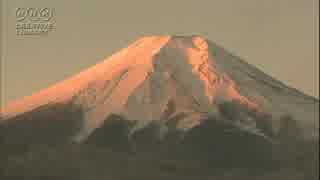 紅く染まる富士山　　Ishibe Katsutoshi