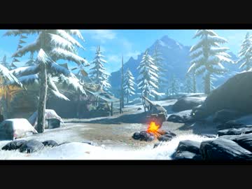 【風景】ハイラルを眺める動画【雪原の馬宿】