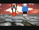 【人力＆MMD】骨たちで林檎花火とソーダの海【Undertale】※カメラワーク修正版