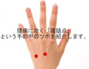 腰痛に効く手のツボ「腰腿点」