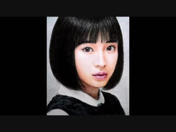 クレヨンで描く広瀬すず