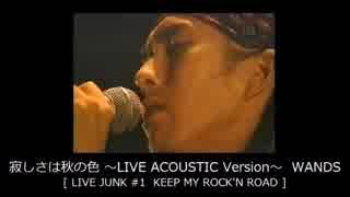 寂しさは秋の色 〜LIVE ACOUSTIC Version〜　WANDS 【 LIVE-JUNK#1 】