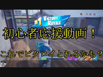 【Fortnite】初心者応援動画！潜んで楽しんでビクロイしてみよう！！