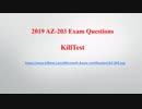 2019 Real Azure Developer Associate AZ-203 Practice Test | Killtest