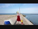 釣りをする早口おばさんBB
