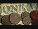 A Dollar Bill and Variety of Coins　森山哲治