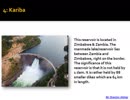 About Five Largest Reservoirs in World by Mr Shamim Akhtar